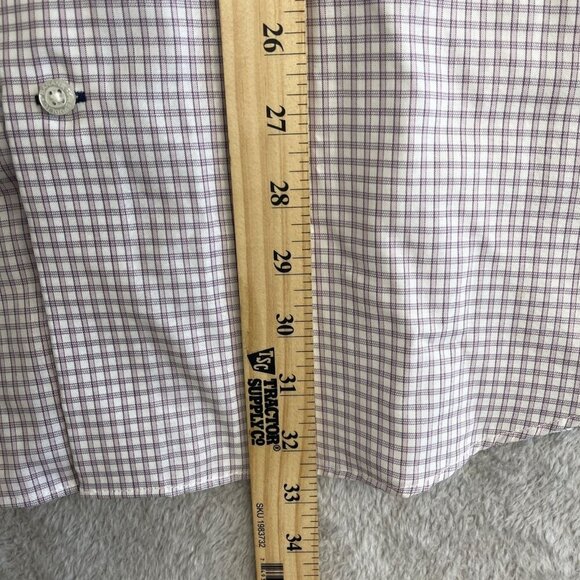 NEW Banana Republic Men's XL Slim Fit Checkered Dress Shirt Button down - Picture 6 of 8